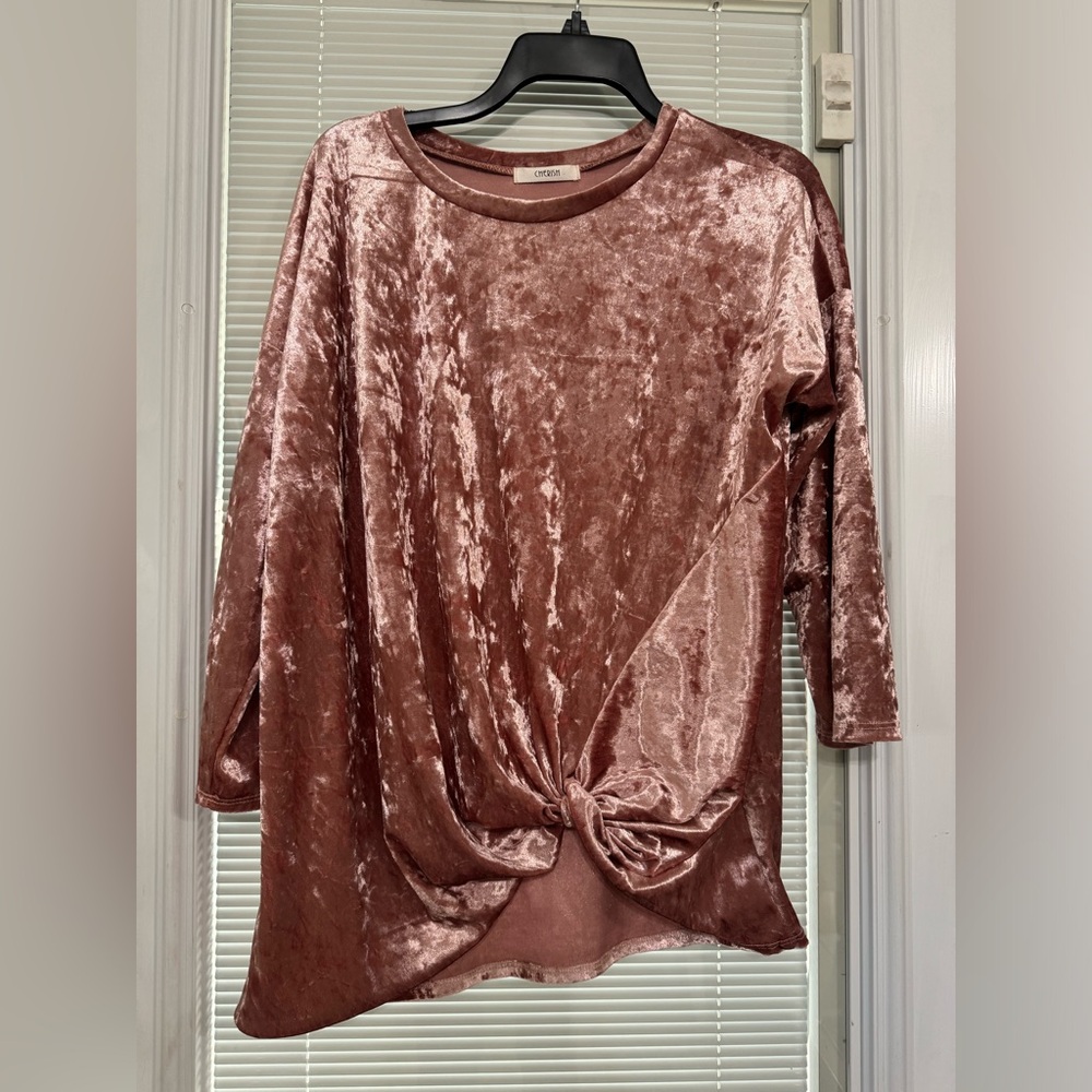 Boutique style Crushed Velvet blouse.